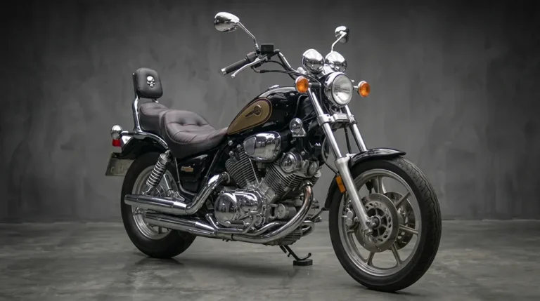 Fekete Yamaha Virago 1100 ülése és tankja - motorbérlés hozom-viszem szolgáltatással